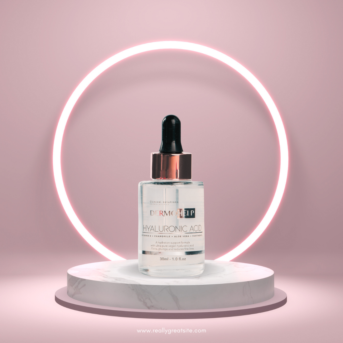 HYALURONIC ACID SERUM ultra-pure vegan, firms and reduces face lines