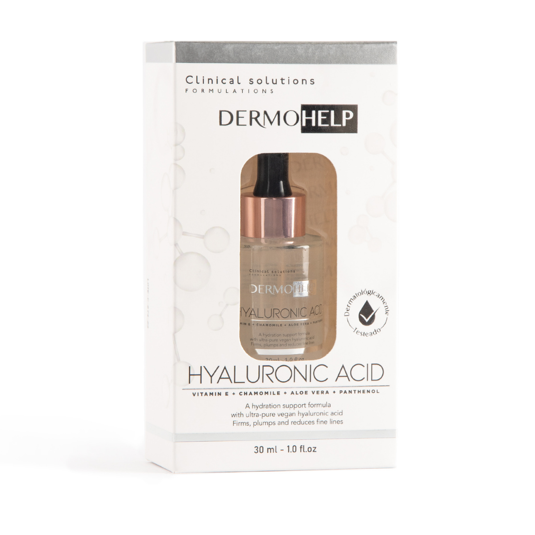 HYALURONIC ACID SERUM ultra-pure vegan, firms and reduces face lines